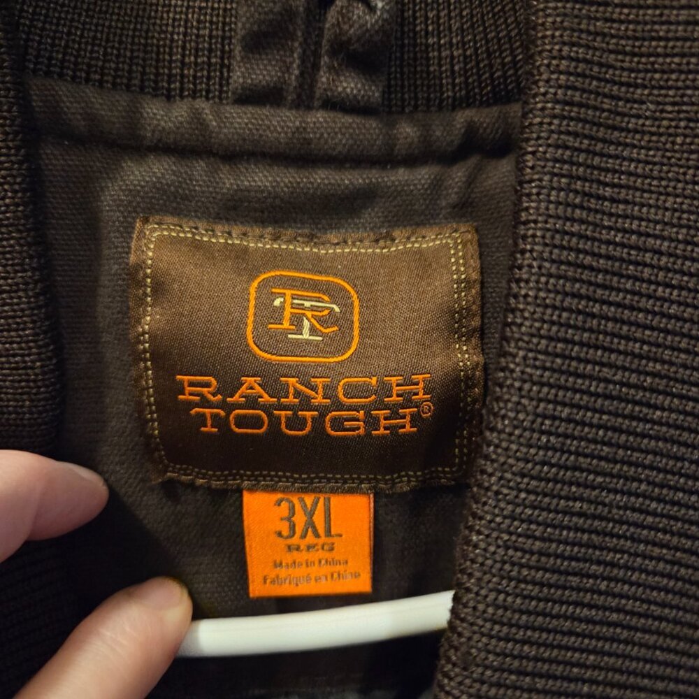 Ranch Tough Men's Brown Duck Canvas Work Vest - 3XL - Picture 4 of 8